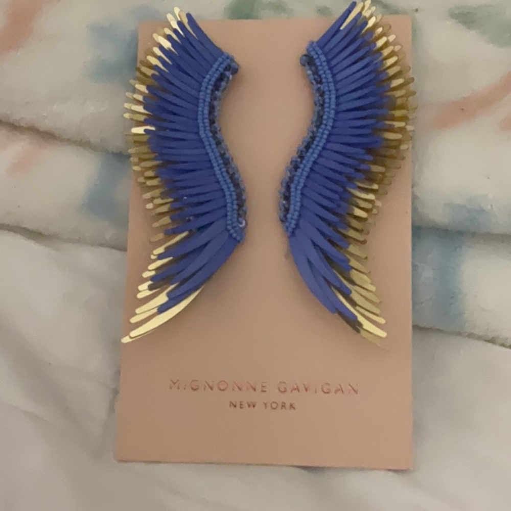 Mignonne Gavigan periwinkle earrings